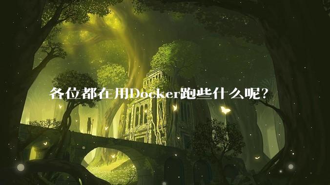 各位都在用Docker跑些什么呢？