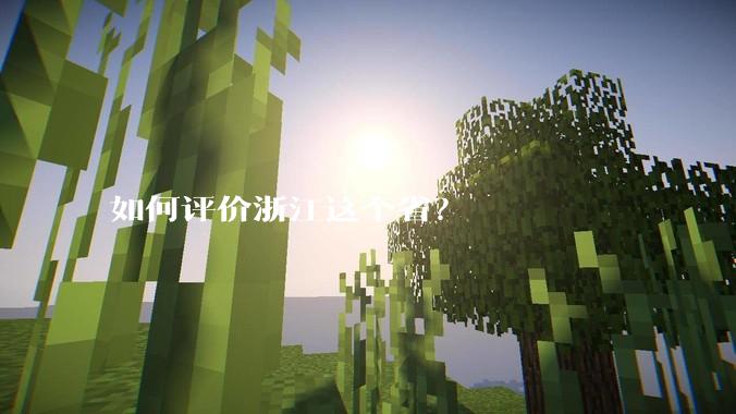 如何评价浙江这个省？